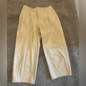 Gorgeous Leather Cream Pants- Sz 14
